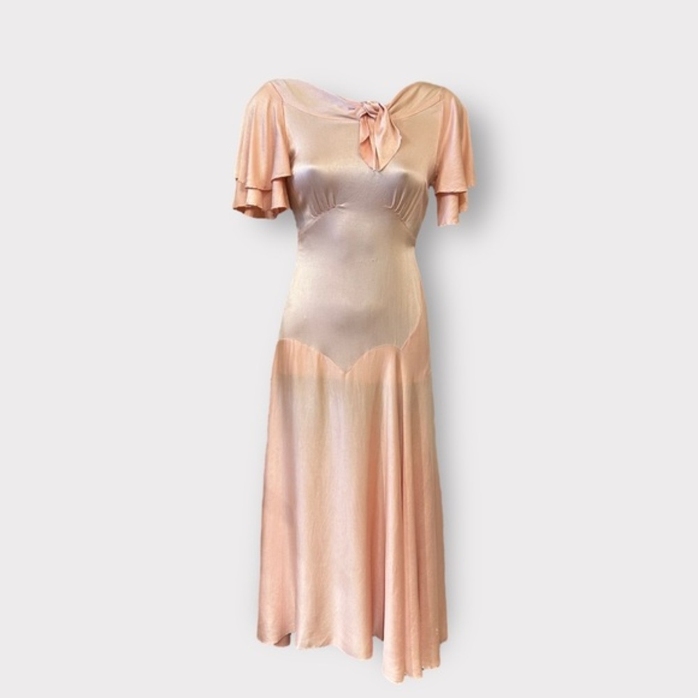 Vintage 1930’s Charmeuse art deco dress